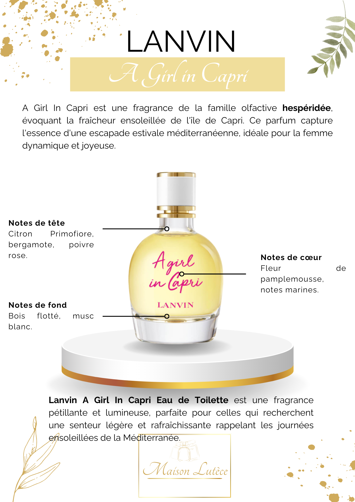 A Girl in Capri – Lanvin