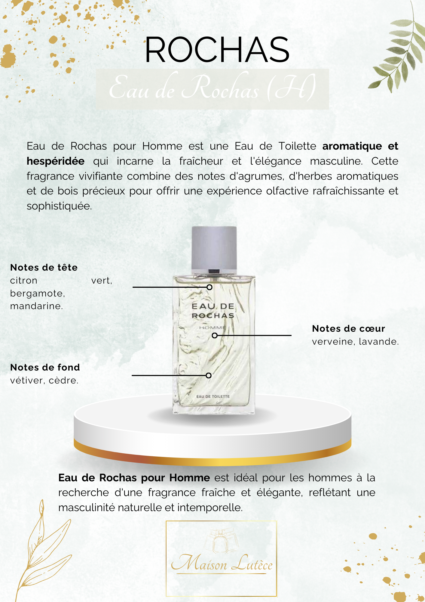 Eau de Rochas pour Homme – Rochas