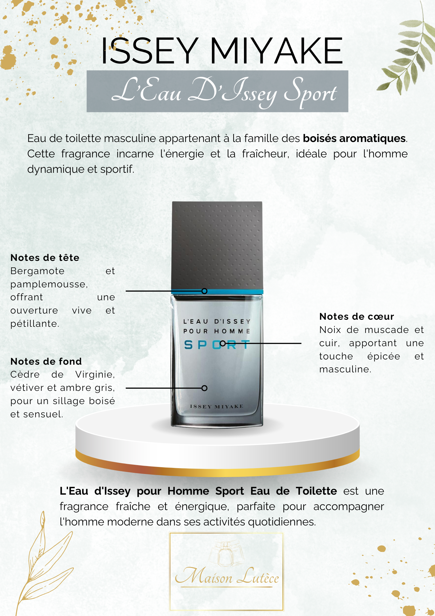 L’Eau d’Issey pour Homme Sport – Issey Miyake