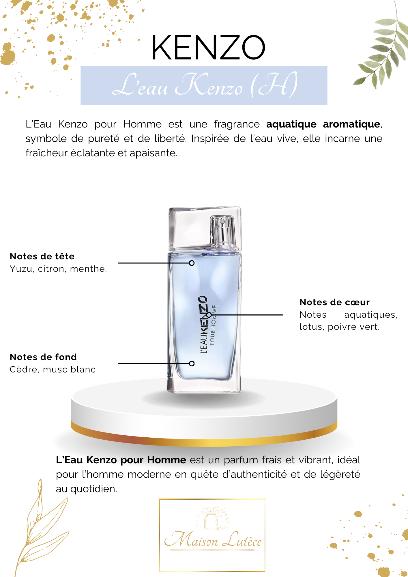 L’Eau Kenzo pour Homme – Kenzo
